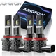 White For Ford Transit-150 250 350 2015-2024 4pcs LED Headlights High Low Bulbs