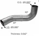 5"EXHAUST Y DIVIDER KENWORTH W900B/W900L/T600/T800 DRIVER'S SIDE K18014764L