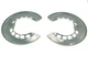 2x dust plate mudguard anchor plate suitable for Porsche 911 G year 74-89 rear