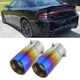 2xFor Dodge Dart Viper Exhaust Pipe Tip Rear Tail Throat Muffler Stainless