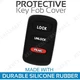 Key Fob Cover For 2004 2005 Mitsubishi Endeavor Remote Case Rubber Skin Jacket