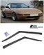 JDM Tape-On SMOKE TINTED Side Vents Sun Shade Rain Guards For 78-85 Mazda RX-7