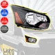For 2016-22 Ford Transit 150/250/350/350HD Passenger Black Headlight w/ Bulbs RH