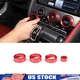 Red Alloy Dash Panel adjust Knob Cover Ring Trim Fits Jaguar F-TYPE 2013-2022