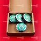 4Pcs For Jaguar Wheel Center Caps Gloss Green 59mm S-Type F-Pace XF XJ8 XEL XJL