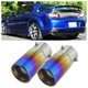 2xFor Dodge Viper SRT Exhaust Pipe Tip Rear Tail Throat Muffler Stainless