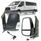 Driver Left Side Power Mirror With Lamp For 10-26 Ford Transit 150 250 350HD