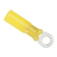 Ancor Lined Heat Shrink Ring Terminal 12-10 #10 Yellow 100-pk 312399