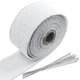 2" x 16 Ft Motorcycle Exhaust Heat Wrap Roll, Manifold White 