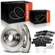 Rear Disc Brake Rotors & Ceramic Brake Pads for Jaguar S-Type XF XJ XJ8 XJR XK