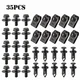 35PCS For KIA Engine Under Cover Splash Shield Guard M6 Bolts & U-nut Clips
