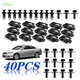 40pcs For Dodge Viper Engine Splash Shield Skid Plate Body Bolts U-nut Clips