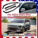 Fits 2023-2025 Niro In-Channel Vent Window Rain Visors Sun Wind Guard Deflectors