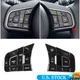 Black Alloy Steering Wheel Button Sticker  For Jaguar XE XF F-PACE E-PACE F-TYPE