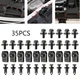 35PCS For KIA Engine Under Cover Splash Shield Guard M6 Bolts & U-nut Clips