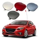 Front Bumper Tow Hook Cover Towing Eye Cap Fit for Mazda 3 Red Left driver side