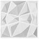 Art3d Textures 3D Wall Panels White Diamond Design Pack of 12 Tiles 32 Sq Ft ...