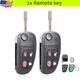 2 For 2002 - 2008 Jaguar S-Type X-Type XJ8 Flip Remote Control Key Entry Fob 4B