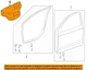 GM OEM 09-10 Vibe Front Door Door Components-Water Shield 19204828
