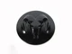 DODGE RAM 2500 3500 20"X 8" OR 17"X 8" WHEEL CENTER CAP BLACK RAMS HEAD MOPAR