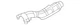 Genuine Mitsubishi Intermediate Pipe Shield 1570C366