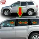 Black Pillar Trim for Mitsubishi Endeavor 04-11 8pc Set Door Cover Post