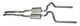 Scott Drake C5ZZ-5257-TTQ Exhaust for Classic Ford Mustangs