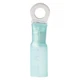 Ancor 311299 16-14 AWG #8 Blue Heat Shrink Ring Terminals, 100 Pieces