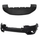 Set of 2 Bumper Cover Fascias Front Upper for Jeep Cherokee 2019-2022 Pair