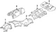 Genuine Mazda Exhaust Muffler Heat Shield KMV6-56-451