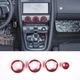 Red Alloy Air Conditioning Volume Knob Trim Ring For Jaguar F-TYPE 2013-2022 US