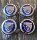 Jaguar Wheel Center Caps Blue 59mm S-Type X-type XF XJ8 XEL XJ XK