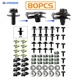 80pcs For Nissan Armada Body Bolts U-nut Clips Engine Under Splash Shield Guard