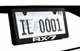 Mazda RX-7 Sport License Plate Frame Premium Black Metal