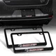 X2 MS MAZDASPEED Black StainlessLicense Plate Frame For Mazda 3 6 RX7 RX8 JDM