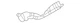 Genuine Mitsubishi Intermediate Pipe Shield 1570B293