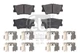 FOR FEBI HAMULCE 16651 BRAKE PAD SET
